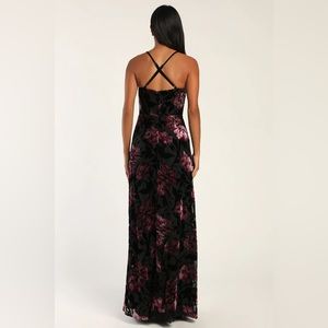 Lulus Romance Hour Velvet Dress